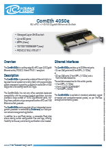 Interface Concept社 - 6U cPCI 1/10/40 Gイーサネットスイッチ - ComEth4050e