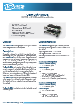 Interface Concept社 - 6U VME 1/10/40 ギガビットイーサネットスイッチ -ComEth4000e