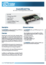 Interface Concept社 6U VME 1/10/40 ギガビットイーサネットスイッチ - ComEth4070e