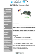 Interface Concept社　- 6U VXS ギガビットイーサネットスイッチ - ComEth4060a