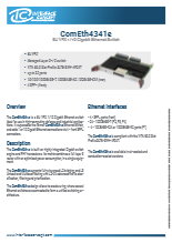 Interface Concept社　6U VPX 1/10 ギガビットイーサネットスイッチ　- ComEth4341e