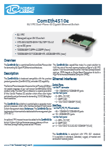 Interface Concept社　6U VPX Ethernet Switch - ComEth4510e