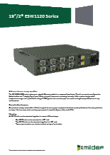 MilDef社 堅牢19'/2コンピューターシステムのスイッチユニットのESW1100シリーズ