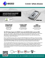 3U VPX GPGPU／ビデオキャプチャカード GR6S-AD2000