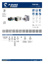 ピークパワー対応小型産業用AC／DC電源 TAD180シリーズ