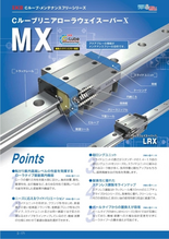 非磁性ステンレス鋼製リニアローラウェイ MX/LRX