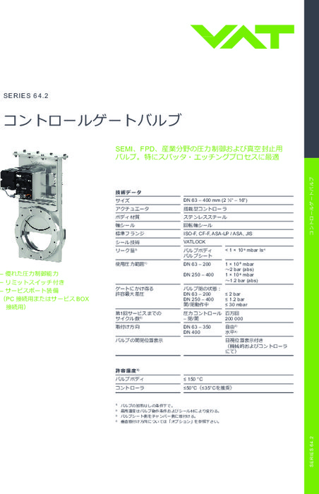 コントロールゲートバルブ Series 64.2