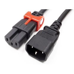 抜け防止 ロック電源ケーブル C15 Lock Slim