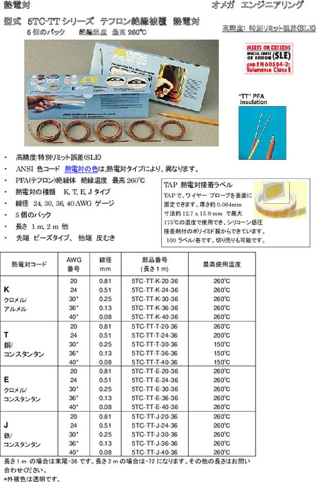 熱電対 5TCシリーズ