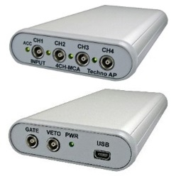 4CHリスト計測対応小型MCA APG7400A USB-MCA 4