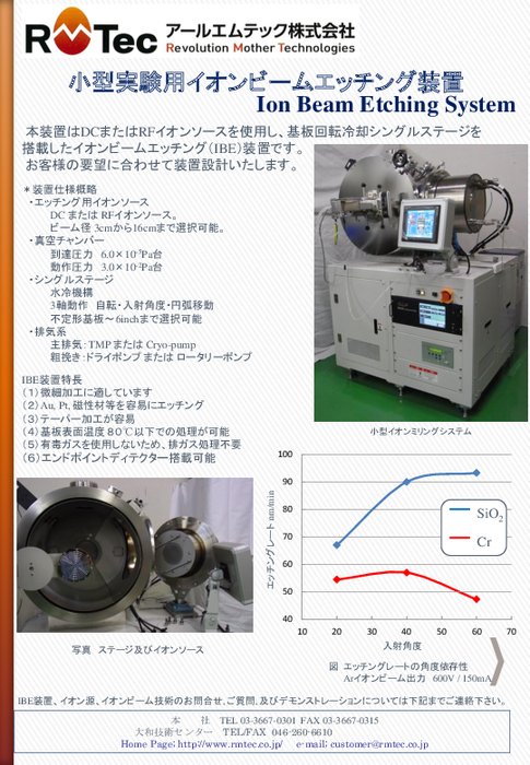 イオンビームエッチング装置