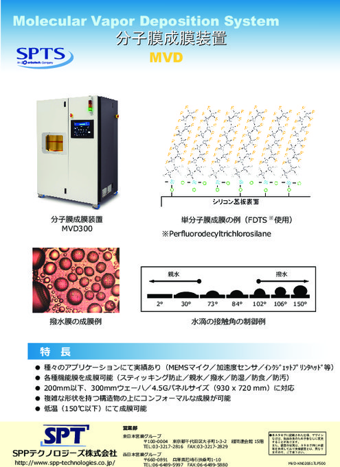 分子膜成膜装置 MVDシリーズ