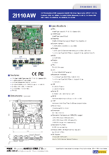 2I110AW 2.5インチ Pico-ITX 組み込みボードコンピュータ