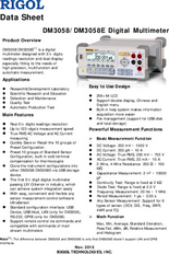 デジタル・マルチメータ DM3058シリーズ