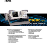 RFシグナル・ジェネレータ DSG800シリーズ