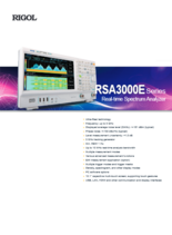 リアルタイム・スペクトラム・アナライザ RSA3000Eシリーズ