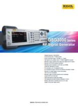 RFシグナル・ジェネレータ DSG3000Bシリーズ