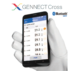 計測器対応携帯端末用アプリ ジェネクトクロス(GENNECT Cross) SF4071／SF4072