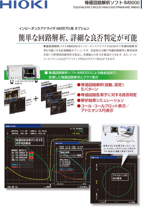 等価回路解析ソフトウェア IM9000