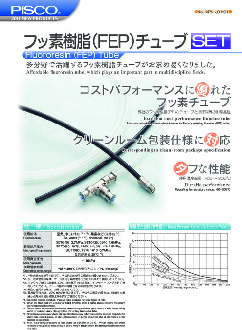 フッ素樹脂（FEP)チューブ