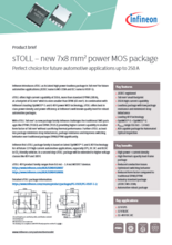 7×8mm2 パワーMOSFETパッケージ sTOLL