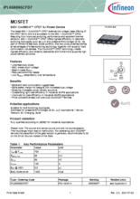 スーパージャンクション MOSFET 650V CoolMOS CFD7