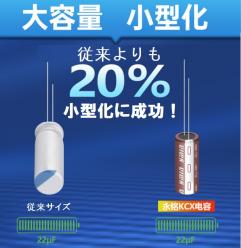 上海永銘社超小型電解コンデンサ KCXシリーズ
