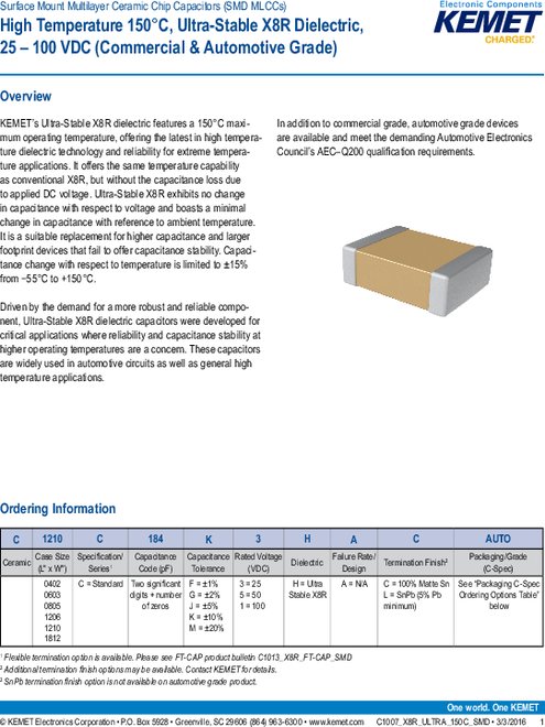 KEM_C1007_X8R_ULTRA_150C_SMD