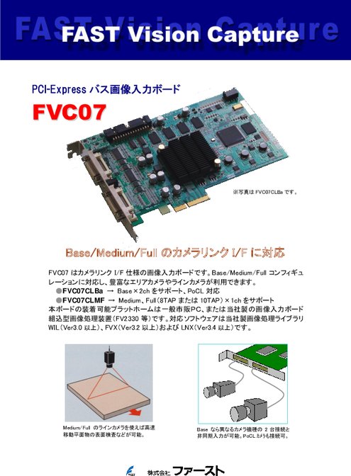 画像入力ボード FVC07