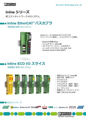 ネットワーク I/O - Inline（制御盤計装用）